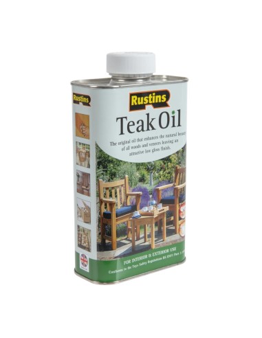 Huile pour teck Rustins 1 L - Protection bois extérieur