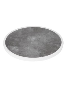 Plateau rond verre trempé Bolero 580mm - Pierre foncée 2