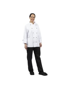 Veste de cuisine mixte Whites Chicago manches longues XL - Blanc 2