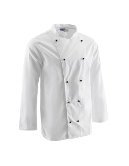 Veste de cuisine mixte Whites Chicago manches longues XL - Blanc
