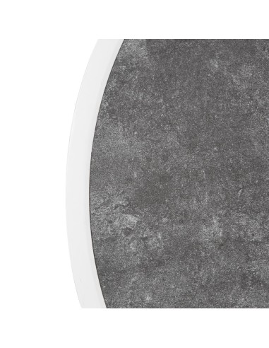 Plateau rond verre trempé Bolero 580mm - Pierre foncée