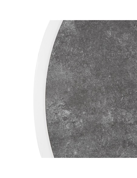 Plateau rond verre trempé Bolero 580mm - Pierre foncée