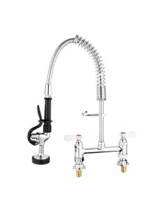 Robinet douchette double Vogue - 50 cm flexible inox