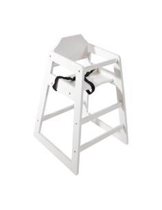 Chaise haute blanche Bolero - solide et élégante