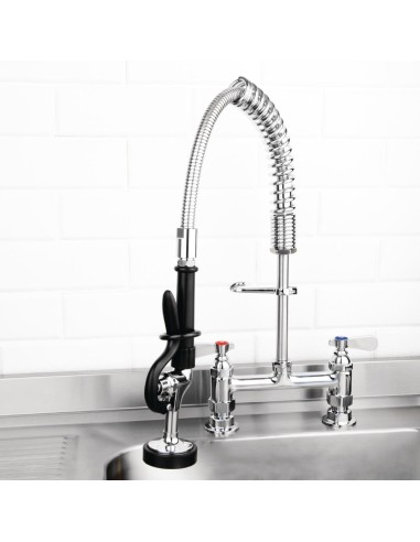 Robinet douchette double Vogue - 50 cm flexible inox