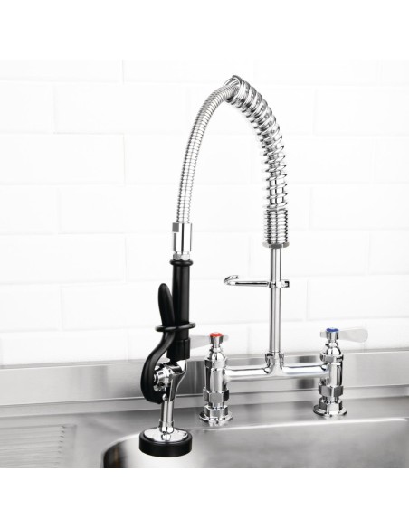 Robinet douchette double Vogue - 50 cm flexible inox