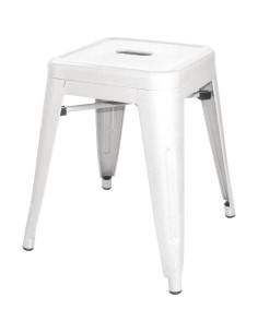 Tabouret bas Bolero Bistro blanc - lot de 4