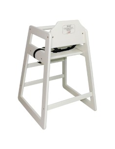 Chaise haute blanche Bolero - solide et élégante 2