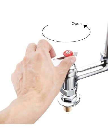 Robinet douchette double Vogue - 50 cm flexible inox