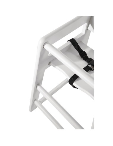 Chaise haute blanche Bolero - solide et élégante