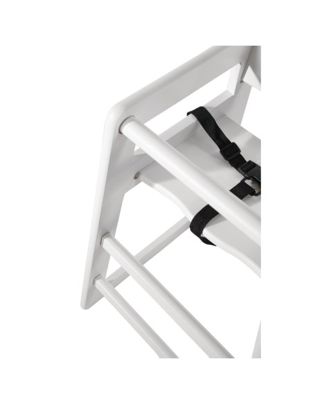 Chaise haute blanche Bolero - solide et élégante