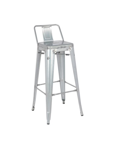 Tabouret haut Bolero Bistro - lot de 4 en acier galvanisé