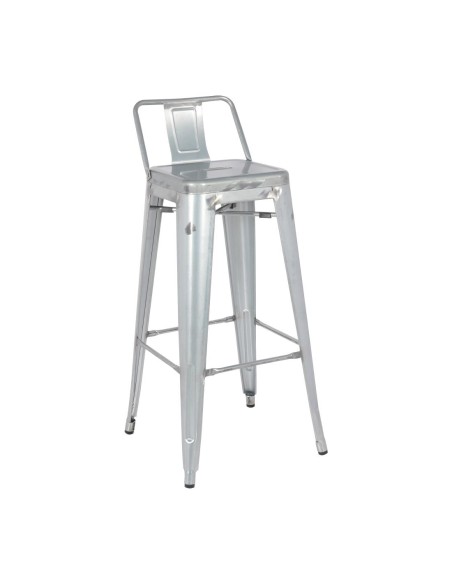 Tabouret haut Bolero Bistro - lot de 4 en acier galvanisé