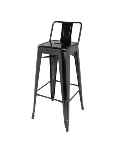 Tabourets hauts Bolero Bistro noir - lot de 4