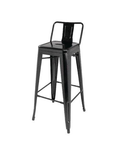 Tabourets hauts Bolero Bistro noir - lot de 4