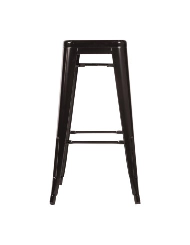 Tabourets hauts Bolero Bistro noirs - lot de 4