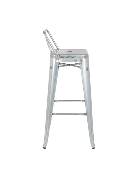 Tabouret haut Bolero Bistro - lot de 4 en acier galvanisé