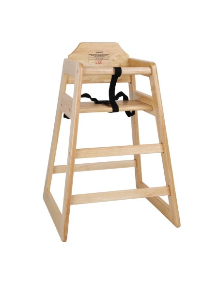 Chaise haute en bois Bolero - finition naturelle