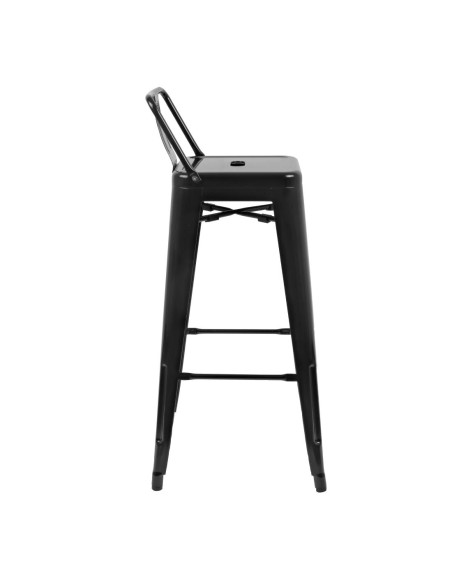 Tabourets hauts Bolero Bistro noir - lot de 4