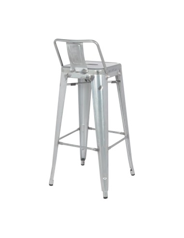 Tabouret haut Bolero Bistro - lot de 4 en acier galvanisé