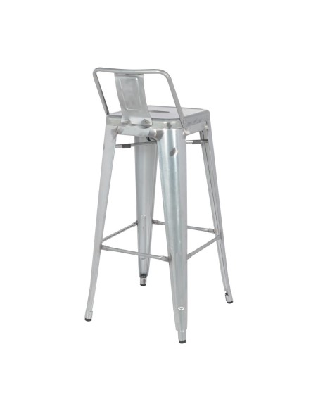 Tabouret haut Bolero Bistro - lot de 4 en acier galvanisé