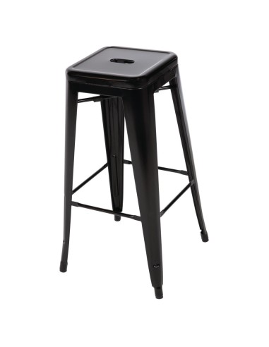 Tabourets hauts Bolero Bistro noirs - lot de 4