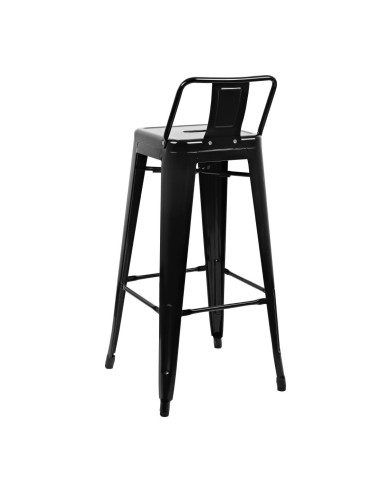 Tabourets hauts Bolero Bistro noir - lot de 4