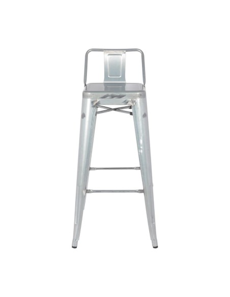Tabouret haut Bolero Bistro - lot de 4 en acier galvanisé
