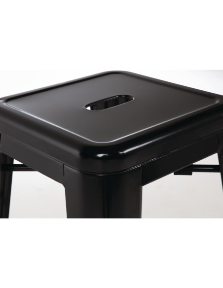 Tabourets hauts Bolero Bistro noirs - lot de 4