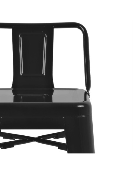 Tabourets hauts Bolero Bistro noir - lot de 4