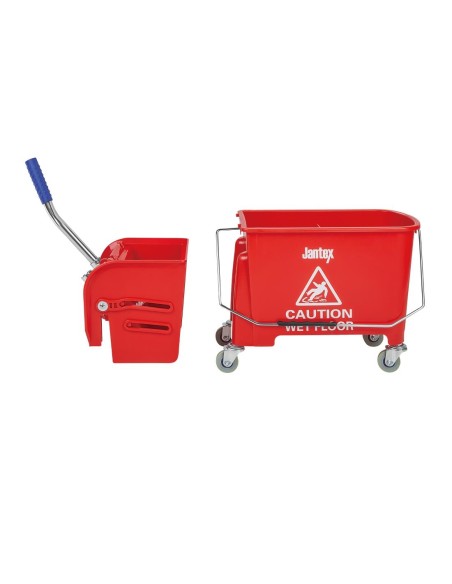 Seau essoreur Jantex Kentucky rouge 20L - Nettoyage professionnel
