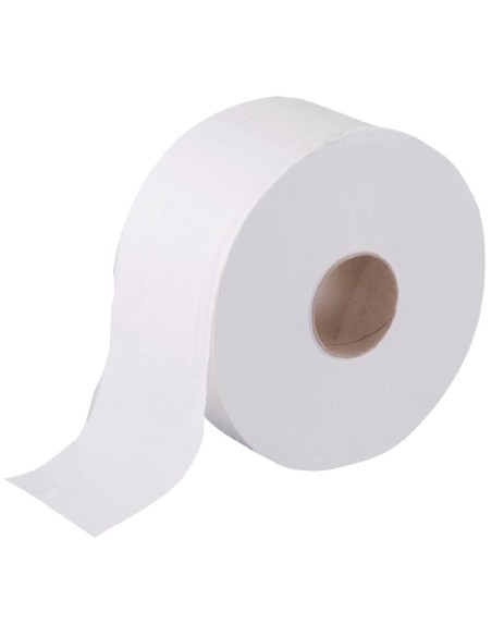 Rouleaux papier toilette 2 plis mini Jumbo Jantex 150m - lot de 12