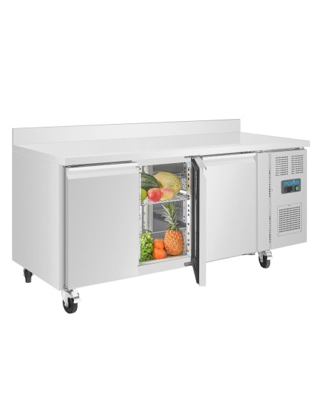 Table réfrigérée 3 portes 417L Polar Série U - Inox