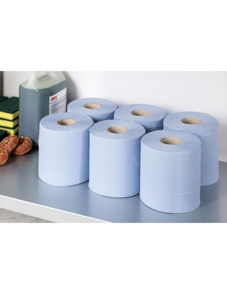 Bobines bleues Jantex 2 plis 120m - Lot de 6