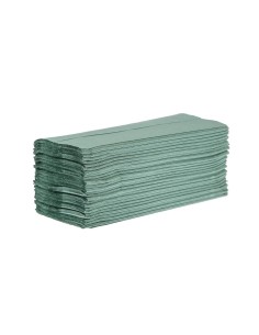 Essuie-mains 1 pli Z vert 250 feuilles Jantex - Lot 12