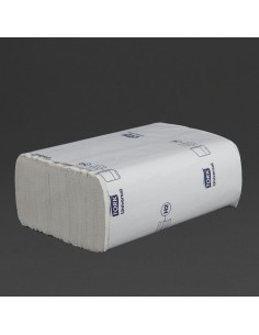 Essuie-mains 1 pli Z Tork blanc - lot de 12