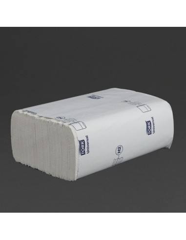 Essuie-mains 1 pli Z Tork blanc - lot de 12