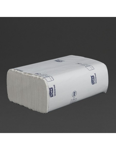 Essuie-mains 1 pli Z Tork blanc - lot de 12