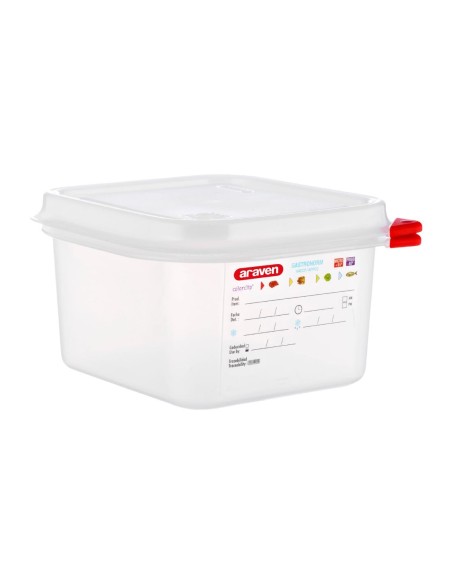 Boîte alimentaire Araven 1,7L GN 1/6 - lot de 4
