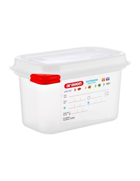 Boîte alimentaire Araven 1L - lot de 4, GN 1/9