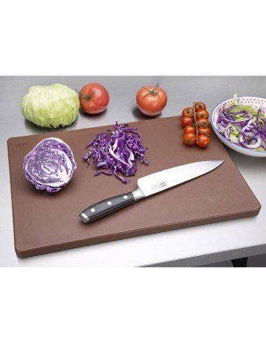 Planche à découper Hygiplas 20mm marron - 450x300 mm