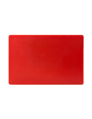 Planche à découper rouge Hygiplas 20 mm - Viande crue