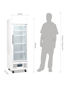 Vitrine réfrigérée positive Polar 218L - Blanc 2