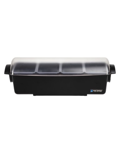 Boîte 4 compartiments dôme San Jamar - 0,85L