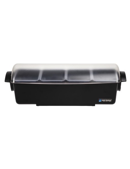 Boîte 4 compartiments dôme San Jamar - 0,85L