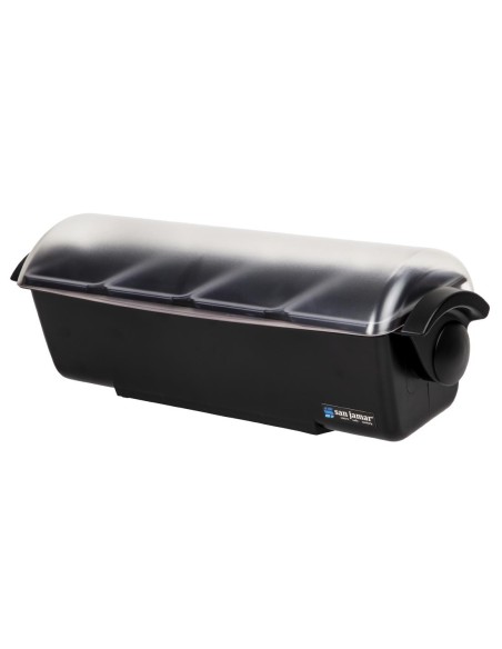 Boîte 4 compartiments dôme San Jamar - 0,85L