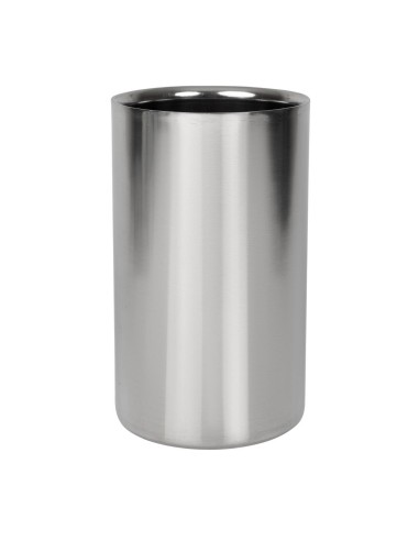 Rafraîchisseur double paroi en inox poli Olympia - Seau à vin