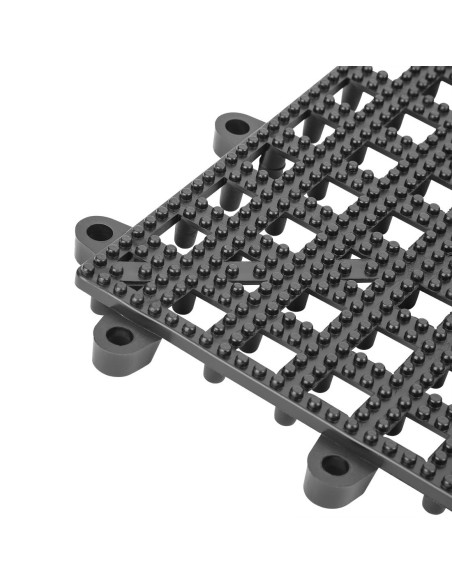 Tapis de bar emboîtable Olympia noir - 310x310 mm