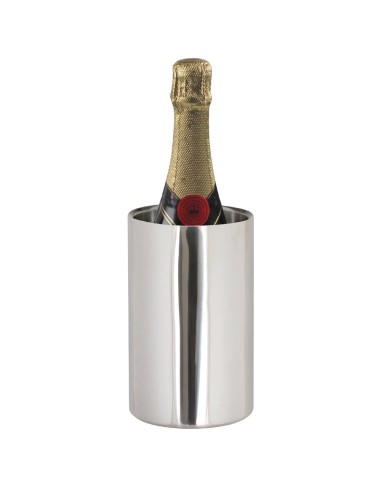 Rafraîchisseur double paroi en inox poli Olympia - Seau à vin