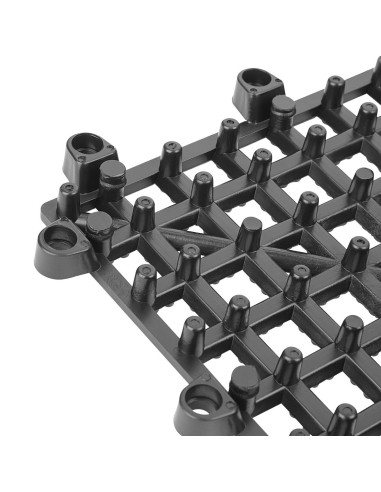 Tapis de bar emboîtable Olympia noir - 310x310 mm